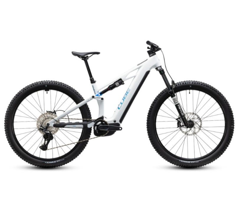 Cube Stereo Hybrid One44 HPC PRO 800 metallicwhite´n´blue 2027 Cube Stereo Hybrid One44 HPC PRO 800 metallicwhite´n´blue 2027